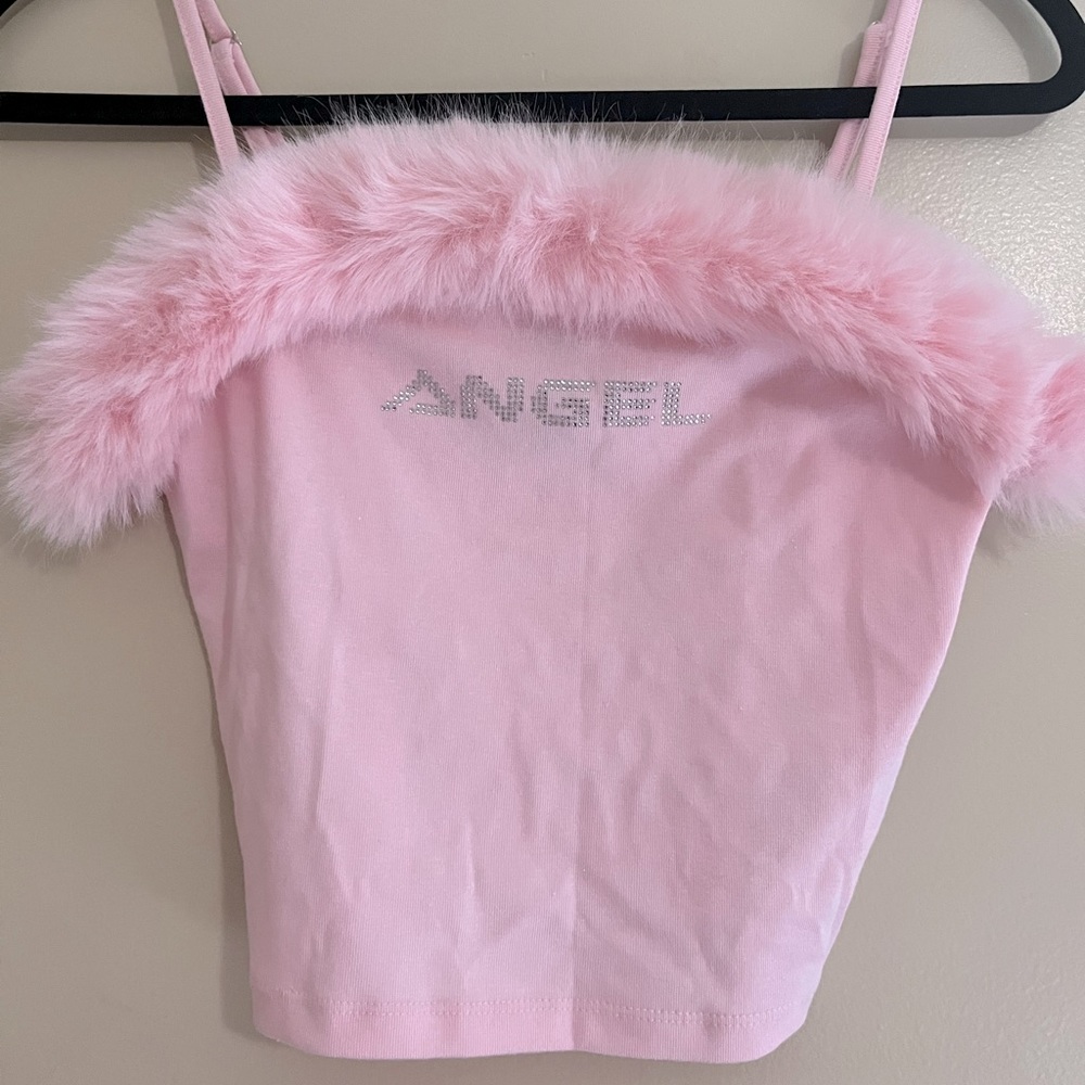 Baby Pink “Angel” Tank Top - Forever 21